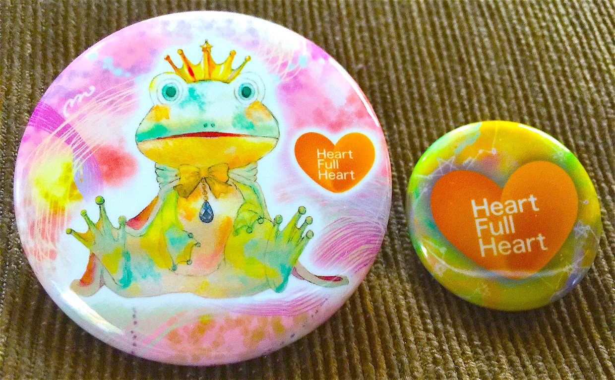 クラウドファンディングのお返しが完成!素敵な「いつかカエル」缶バッジです。【福島の親子支援】 クラウドファンディングのお返しが完成!素敵な「いつかカエル」缶バッジです。【福島の親子支援】